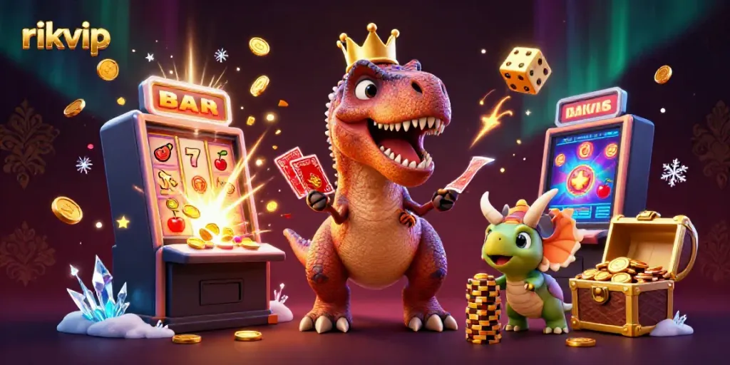 Experience jackpot thrills with rikvip's animated characters and casino games in vibrant 3D art.