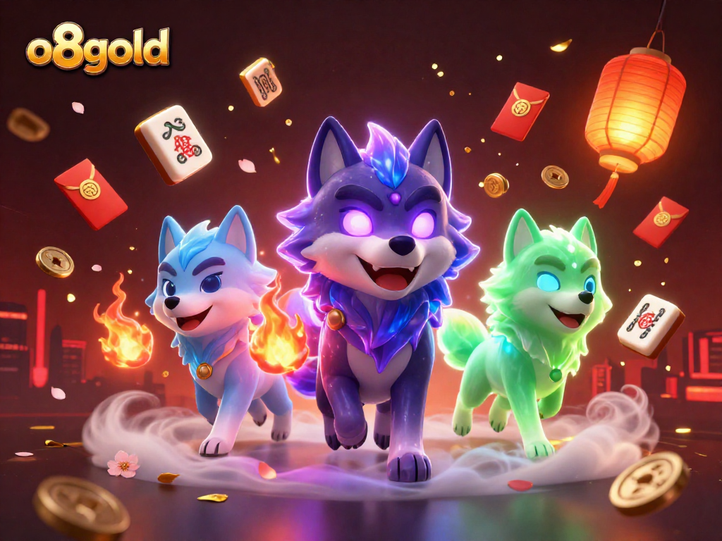 Engage with o8gold's thrilling casino experience in this vibrant illustration of a mystical gaming world.