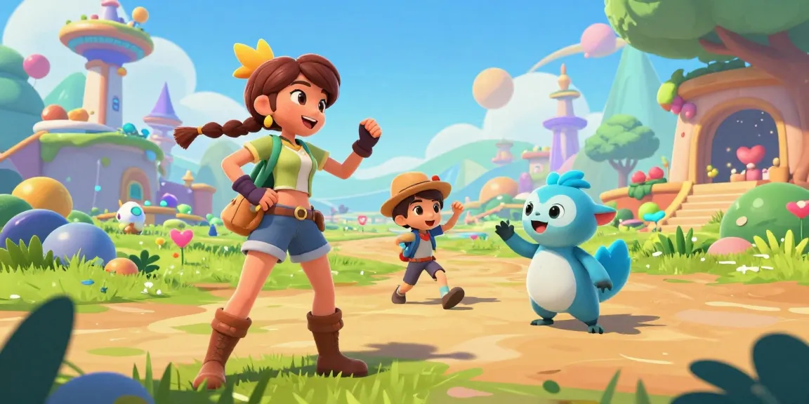 Exciting scene featuring diverse characters from ecchigames in a vibrant digital world, showcasing narrative adventures.